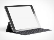 iPad Pro & Smart Keyboard Folio Cover PSD Mockup