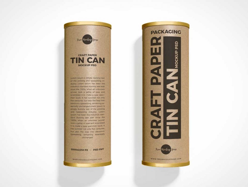 Download Cylindrical Tube Chip Packaging PSD Mockup - PSD Mockups