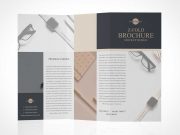 Z-Fold Brochure PSD Mockup