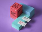 Business Card Box Packaging PSD Mockup