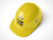 Job Site Construction Helmet PSD Mockup