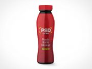 Plastic Soda Drink Bottle & Twist Cap PSD Mockup