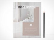 Softcover Magazine Publication Cover & Stylus PSD Mockup
