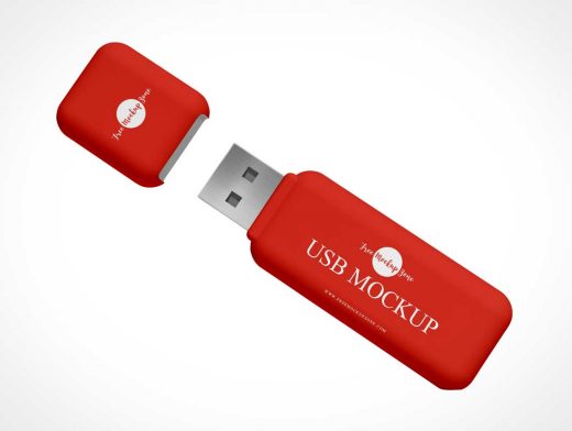 USB Memory Pocket Key PSD Mockup