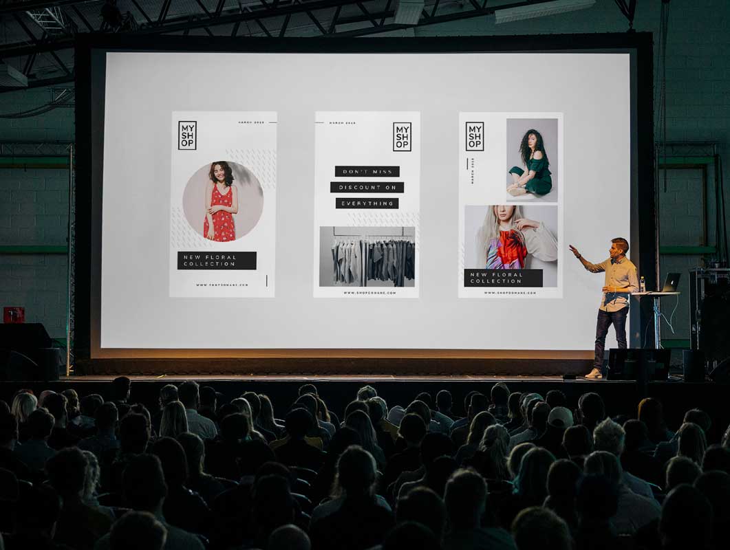 Product Announcement Presentation Event PSD Mockup
