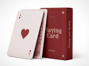 Playing Cards & Deck Box Packaging PSD Mockup