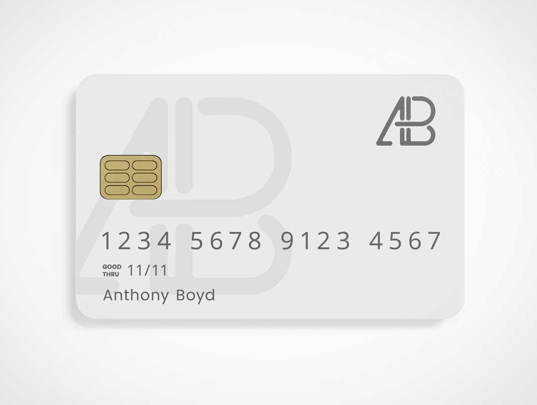 Bank Credit Card & RFID Chip PSD Mockup