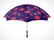 Cloth Umbrella & Long Handle PSD Mockup