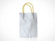 Recyclable Paper Shopping Bag & String Handles PSD Mockup