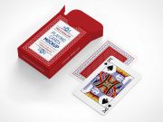 Deck Playing Cards & Box Packaging PSD Mockup