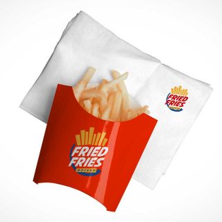 French Fries Packaging PSD Mockups