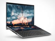 ZenBook Pro Laptop PSD Mockup