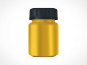 Medicine Pill Bottle & Twist Cap PSD Mockup