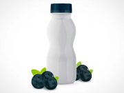 Yogurt Drink Bottle & Twist Cap PSD Mockup