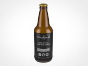 Amber Heritage Beer Bottle PSD Mockup