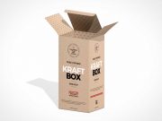Kraft Box Packaging PSD Mockup