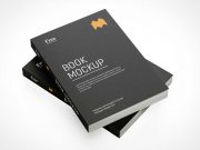 Stacked Softcover Books PSD Mockup