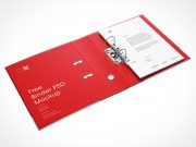Lever Arch 2 Ring A4 Binder PSD Mockup