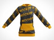 Woman's Hoodie Clothing Front & Back PSD Mockup