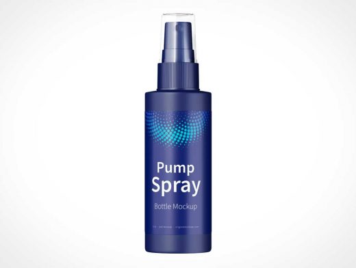 4oz Cosmetic Atomizer Spray Bottle PSD Mockups