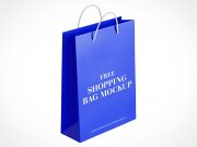Foldable Gift Shopping Bag PSD Mockup