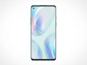 OnePlus 8 Pro Smartphone Front Display PSD Mockup
