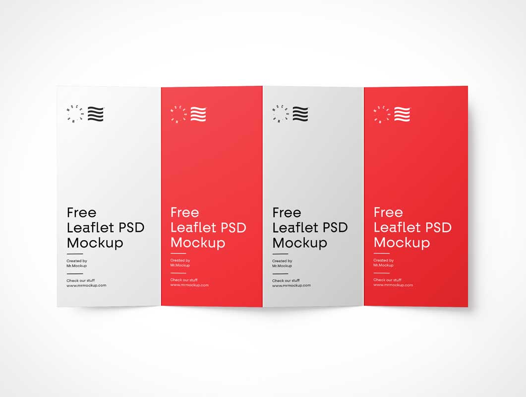 23-Fold Panel Brochure PSD Mockup - PSD Mockups With Regard To Quad Fold Brochure Template