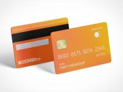 Magnetic Stripe RFID Credit Cards PSD Mockup