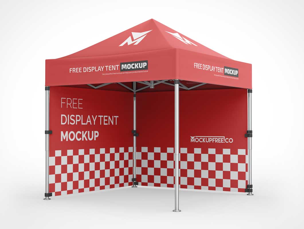 Trade Show Event Display Tent PSD Mockup