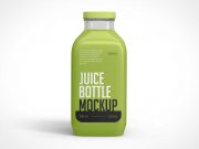 Square Juice Bottle PSD Mockup