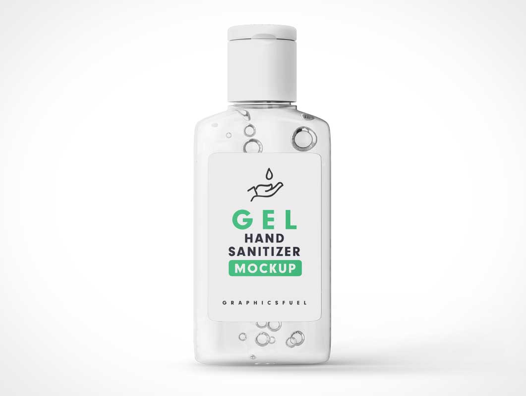 Bottle Sanitizer Lotion Gel PSD Mockup
