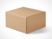 Mailer Box Packaging PSD Mockup