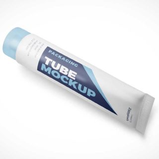 Squeeze Tube Packaging PSD Mockup