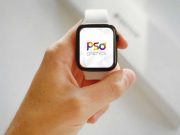 Holding Apple Watch PSD Mockup