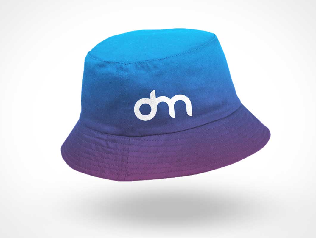 Embroidered Bucket Hat PSD Mockup