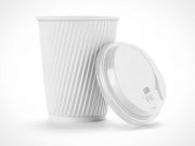 Paper Coffee Cup & Hot Sleeve PSD Mockup