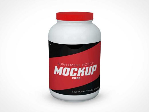 Protein Supplement Canister PSD Mockup