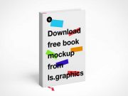 Standing Hardcover Book PSD Mockup
