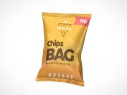 Chips Snack Bag PSD Mockup