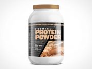Protein Supplements Container Jar PSD Mockup