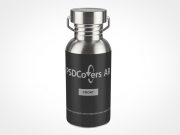 Water Bottle Stainless Steel PSD Mockup