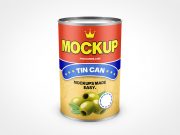Food Tin Can Preserve PSD Mockups