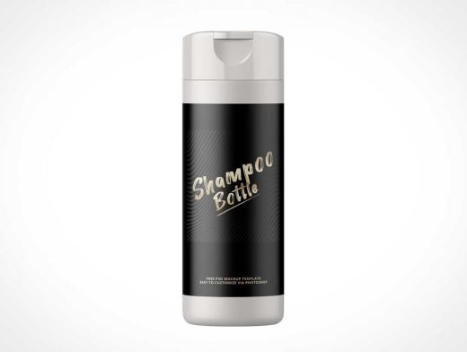 Snap-On Cap Shampoo Bottle PSD Mockups