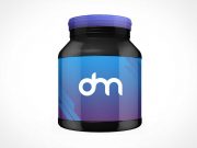 Supplement Jar Protein Container PSD Mockups
