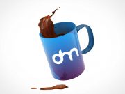 Floating Coffee Mug PSD Mockups
