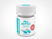 Small Pill Bottle PSD Mockups