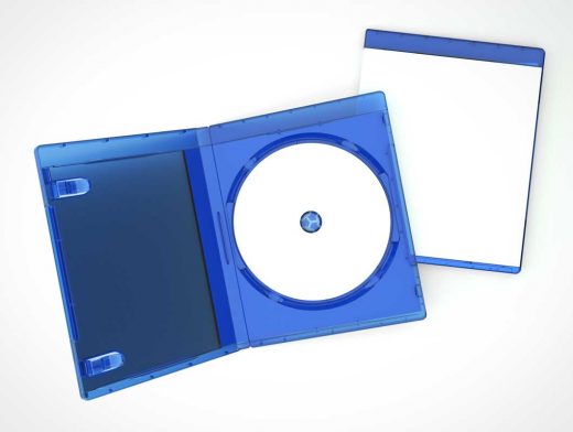 Blu-Ray Disk & Jewel Case PSD Mockups