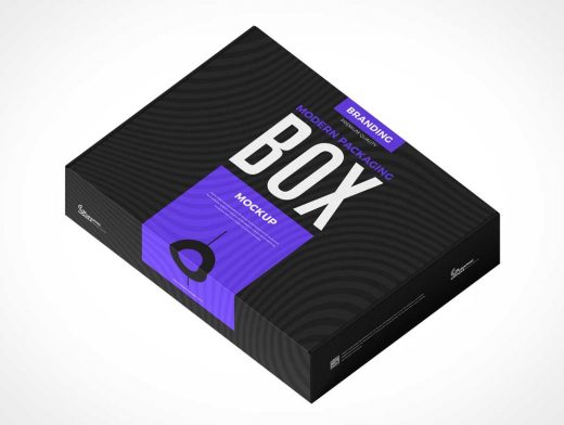 Cardboard Box Branding Packaging PSD Mockups