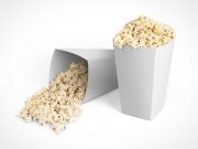 Popcorn & Box Packaging PSD Mockups