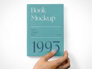 Hardcover Book Faceup PSD Mockups